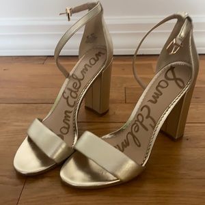 Sam Edelman Gold Yaro Sandal Size 7